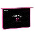 Папка для тетрадей 1 отделение, А4 Berlingo "Happiness", 340*245*40 мм, пластик, на молнии