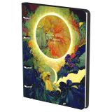 Тетрадь на кольцах А5, 80л. ЛАЙТ, кожзам, Greenwich Line "Художественный стиль", тон. блок