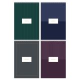 Блокнот А4 80л. на гребне BG "Minimal", твердая подложка