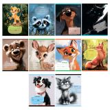 Тетрадь 12л., клетка BG "Домашние животные"