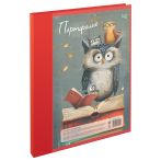 Папка-портфолио пластиковая А4 BG, на 2 кольцах, универсальное "Совушки", без файлов