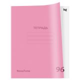 Тетрадь 96л., А5, клетка BG "Новатон. Пыльная роза", пластиковая обложка