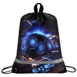 Мешок для обуви 1 отделение Berlingo "Goalpack", 360*460мм, вентиляционная сеточка, светоотражающая полоса