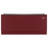 Планинг недатированный 56л., 285*100, бумвинил, BG, бордовый