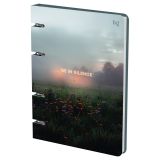 Тетрадь на кольцах А5, 120л., BG "Тишина", картон, софт-тач ламинация