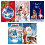 Открытка Арт и Дизайн "Новый год. Ассорти №2" 121*183мм, 5 дизайнов