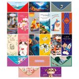 Конверт для денег Арт и Дизайн "Ассорти №31", 83*167мм, 20 дизайнов