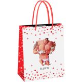 Пакет подарочный 18*23*10см MESHU "Present for you",  глянцевая ламинация