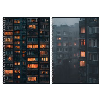 Тетрадь 96л., А4, клетка, на гребне BG 