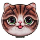 Зеркальце карманное складное MESHU "Имбирный кот"