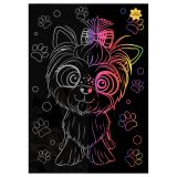 Гравюра с мультицветной основой ТРИ СОВЫ "Веселый Йорк", А4