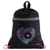 Мешок для обуви 1 отделение Berlingo "Beauty", 360*460мм, вентиляционная сеточка , светоотражающая лента, карман на молнии