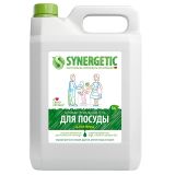 Средство для мытья посуды и игрушек Synergetic "Алоэ", антибакт., концентрат, канистра, 5л