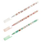 Ручка гелевая стираемая MESHU "Cute sweets" синяя, 0,5мм, корпус ассорти