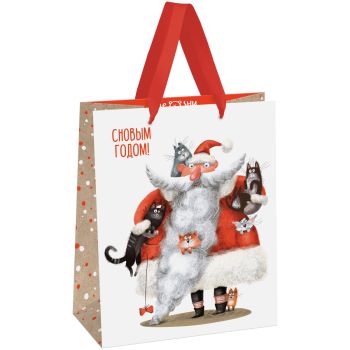 Пакет подарочный 18*23*10см MESHU 