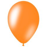 Воздушные шары,  50шт., М12/30см, MESHU, металлик, оранжевый