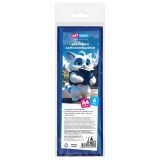 Закладки самоклеящиеся для книг формата А4 (ляссе с клеевым краем), ПВХ, 6 штук, ArtSpace, индиго синий