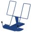 Подставка для книг СТАММ, металлическая, с упором, синяя