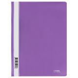 Папка-скоросшиватель пластик. СТАММ А4, 180мкм, фиолетовая с прозр. верхом