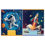 Читательский дневник BG А5 24л. на скрепке "Вселенная "