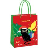 Пакет подарочный 18*23*10см MESHU "NY vibe",  глянцевая ламинация