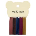 Резинки для волос MESHU, темные ассорти, 20шт., диаметр 4,5см, европодвес