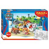 Пазл  24 эл. maxi Step Pazzle "Щенячий патруль" + раскраска