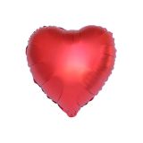 Воздушный шар, 45см, ПатиБум, "Сердце. Красный", фольгированный