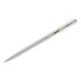 Ручка шариковая Luxor "Sleek" синяя, 0,7мм, корпус серый металлик, поворотный механизм, футляр