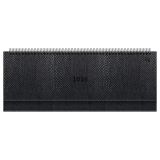 Планинг датированный 2026г., 64л., 330*130мм, кож.зам, BG "Python.Graphite", графитовый