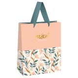 Пакет подарочный 33*42*12см MESHU "Beautiful twigs", фольга, матовая ламинация