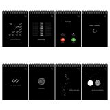 Блокнот А6 40л. на гребне BG "Чёрно-белый стиль"