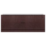 Планинг датированный 2026г., 64л., 330*130мм, кож.зам, BG "Python.Sangria", винный