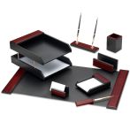 Набор настольный Delucci 8 предметов, красное дерево