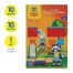 Цветная пористая резина (пенка EVA) Мульти-Пульти, А4, 10л., 10цв., 1мм, ассорти