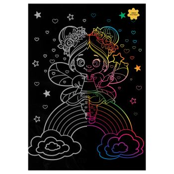 Гравюра с мультицветной основой ТРИ СОВЫ 