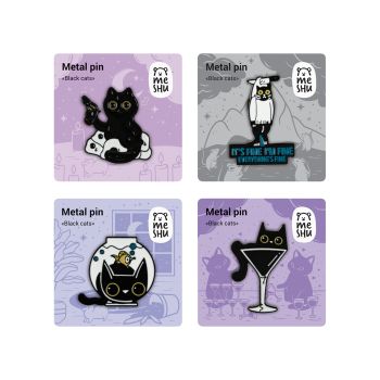 Набор металлических значков MESHU 