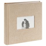 Фотоальбом 200 фото 10*15см, ArtSpace "Beige", бумажные страницы, ткань с окном