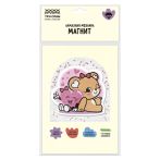 Алмазная мозаика, магнит ТРИ СОВЫ "Мишка и Сердечко", пакет с европодвесом