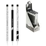 Карандаш механический MESHU "Cute pattern", печать на корпусе, с ластиком, 0,7мм, ассорти