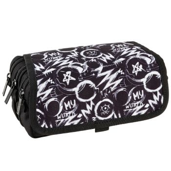 Пенал мягкий 3 отделения, 210*50*60 мм, Berlingo, 