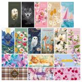 Конверт для денег Арт и Дизайн "Ассорти №35", 83*167мм, 20 дизайнов, с отделкой