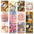 Открытка Горчаков ГК "Ассорти №24", 122*182мм, блестки, 12 дизайнов