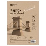 Картон переплетный А3, ArtSpace, 10л., толщина 1,5мм, в пакете