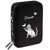 Пенал 2 отделения, 200*140*45 мм, Berlingo "Dream", полиэстер