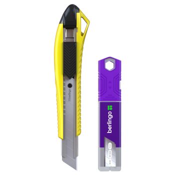 Нож канцелярский 18мм Berlingo 