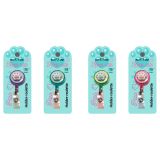 Держатель-рулетка для бейджей MESHU с топпером "Лапка", 75см, петелька, клип, ассорти, блистер