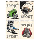 Блокнот А5 40л. на гребне BG "Спорт"