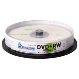 Диск DVD+RW 4.7Gb Smart buy 4x Cake Box (10шт)