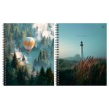 Тетрадь 96л., А5, клетка на гребне BG "Туманность", матовая ламинация, твердая обложка